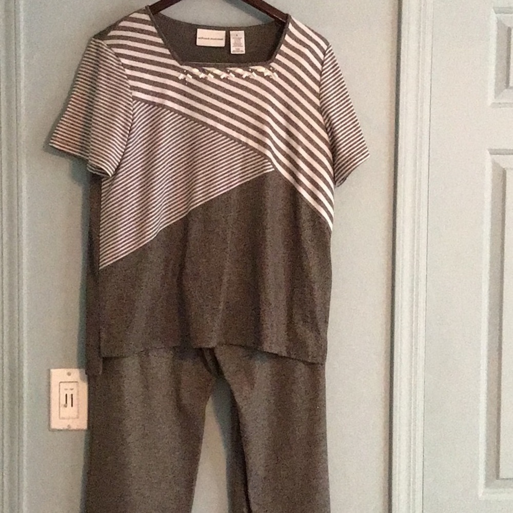 Alfred Dunner 2 piece ladies pants and top